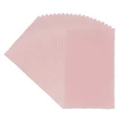 Transparentpapier-Aufleger, mit Büttenrand, 9cm x 14cm, 130g/m², altrosa, 20 Blatt
