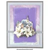 Transparentpapier-Aufleger, mit Büttenrand, 8cm x 13cm, 130g/m², violett, 20 Blatt