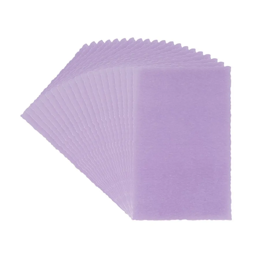 Transparentpapier-Aufleger, mit Büttenrand, 8cm x 13cm, 130g/m², violett, 20 Blatt