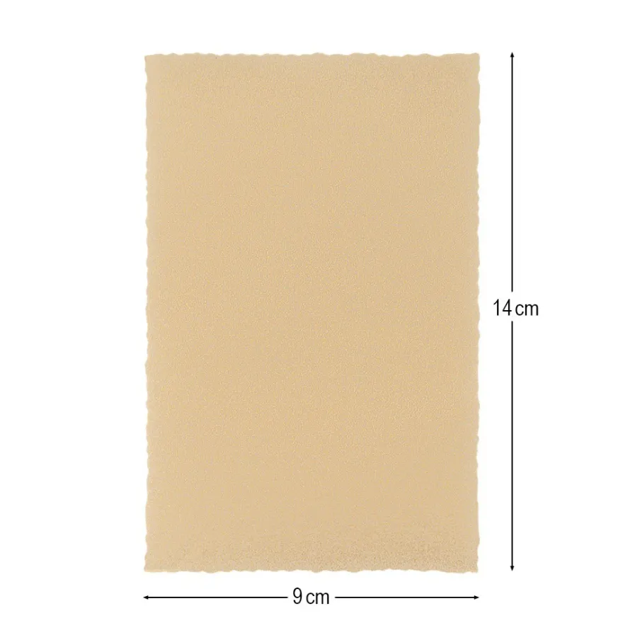 Transparentpapier-Aufleger, mit Büttenrand, 9cm x 14cm, 100g/m², gold, 20 Blatt