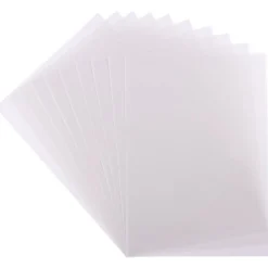 Transparentpapiere, DIN A4, 10 Stück, 170g/m², weiß