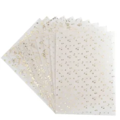 Transparentpapier mit Goldfolienveredelung, Sortierung 2, DIN A4, 10 Designs, weiß, 20 Bogen