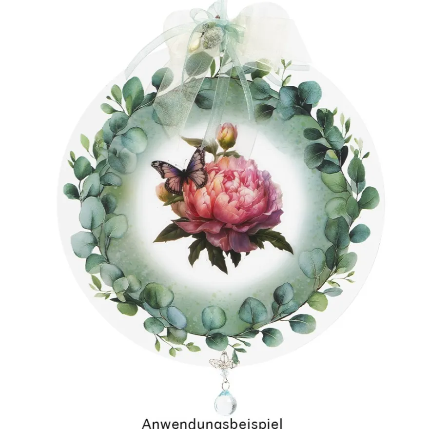 Transparent-Sticker, Blütenträume, verschiedene Designs, 10cm x 30cm, 10 Bogen