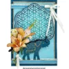 Transparent-Sticker, Blume des Lebens, 10cm x 30cm, 10 Bogen