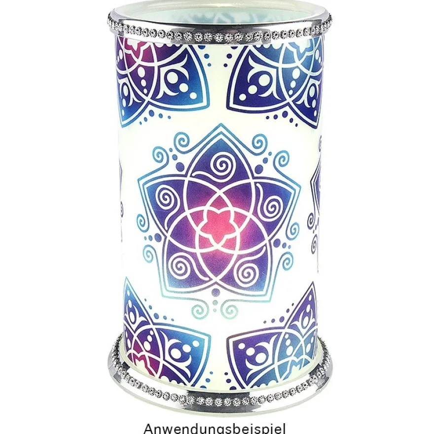 Transparent-Sticker, Blume des Lebens, 10cm x 30cm, 10 Bogen
