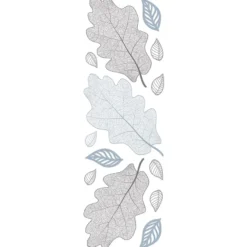 Transparent-Stickerbogen, Blätter, verschiedene Designs, 10cm x 30cm, 10 Bogen