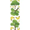 Transparent-Stickerbogen, Bäume, 10cm x 30cm, 10 Bogen