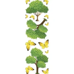 Transparent-Stickerbogen, Bäume, 10cm x 30cm, 10 Bogen
