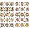 Transparent-Stickerbogen, Engel, 10cm x 30cm, 10 Bogen