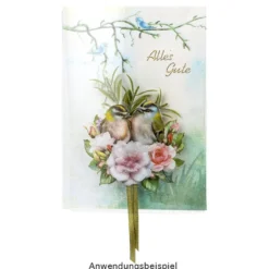Transparent-Stickerbogen, Gartengrüße, verschiedene Designs, 10cm x 30cm, 10 Bogen