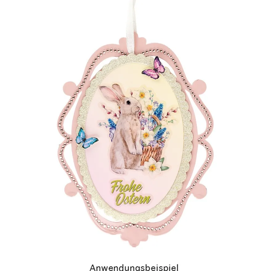 Transparent-Stickerbogen, Niedliche Hasen, verschiedene Designs, 10cm x 30cm, 10 Bogen