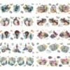 Transparent-Stickerbogen, Nostalgie, 10cm x 30cm, 10 Bogen
