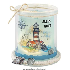 Transparent-Stickerbogen, Nostalgie, 10cm x 30cm, 10 Bogen