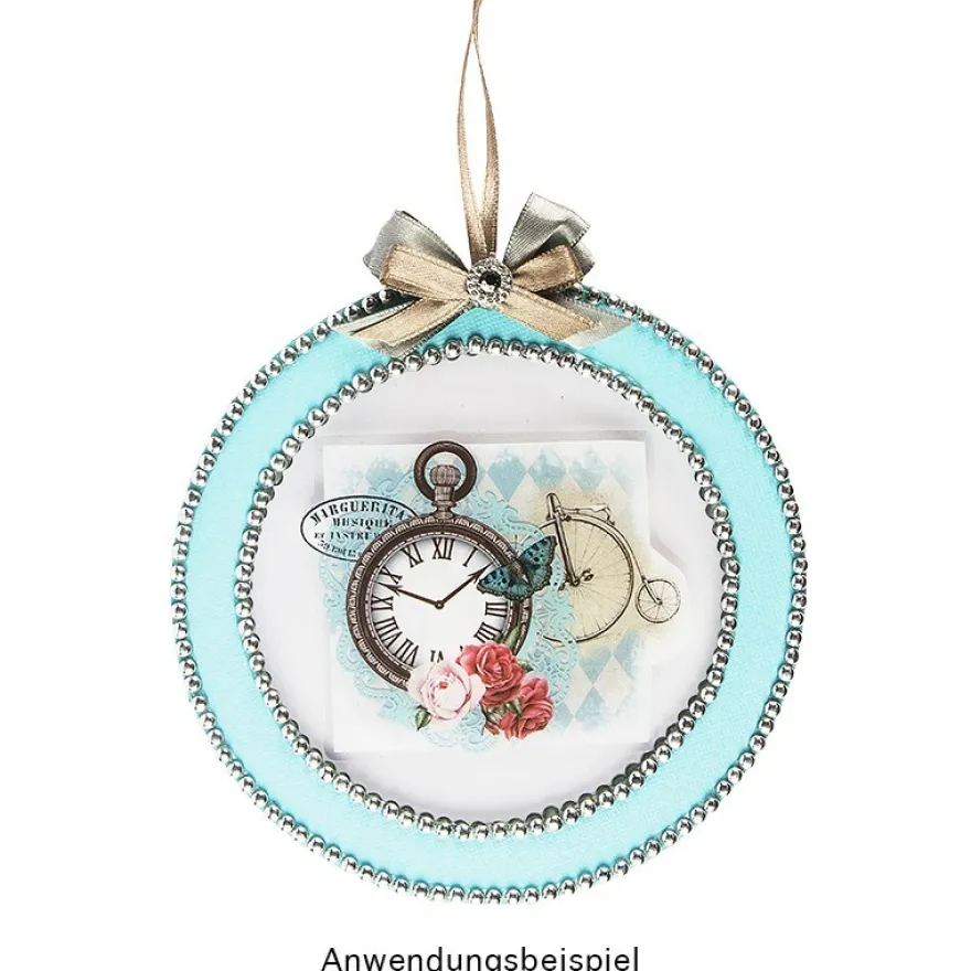 Transparent-Stickerbogen, Nostalgie, 10cm x 30cm, 10 Bogen