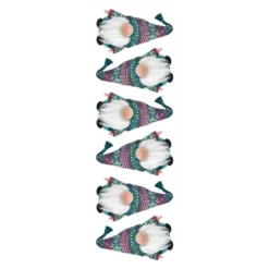 Transparent-Stickerbogen, Weihnachts-Wichtel, verschiedene Designs, 10cm x 30cm, 10 Bogen