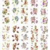 Transparent-Stickerbogen, Zauberhafte Elfen, verschiedene Designs, 10cm x 30cm, 10 Bogen