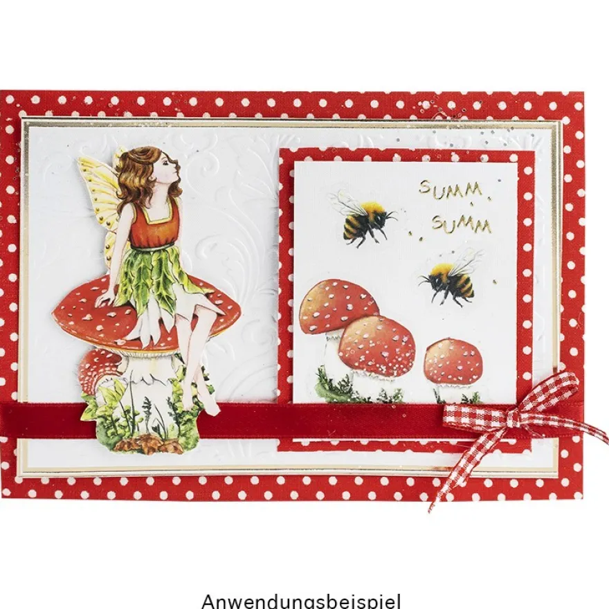 Transparent-Stickerbogen, Zauberhafte Elfen, verschiedene Designs, 10cm x 30cm, 10 Bogen