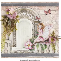 Transparent-Stickerbogen, Zauberhafte Elfen, verschiedene Designs, 10cm x 30cm, 10 Bogen