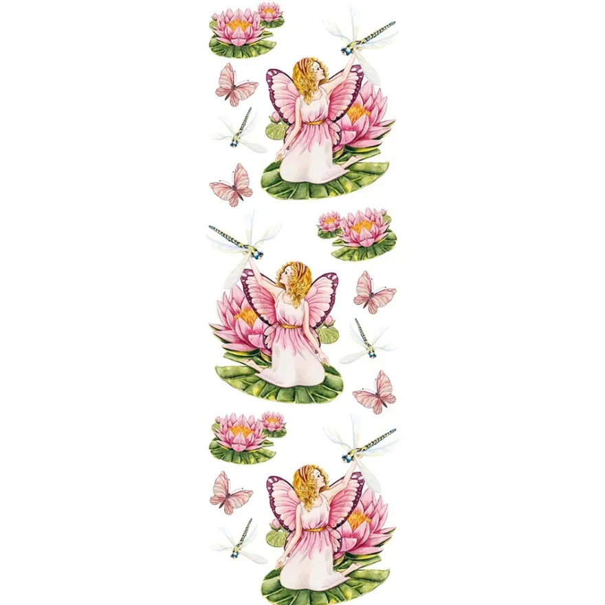 Transparent-Stickerbogen, Zauberhafte Elfen 2, verschiedene Designs, 10cm x 30cm, 10 Bogen