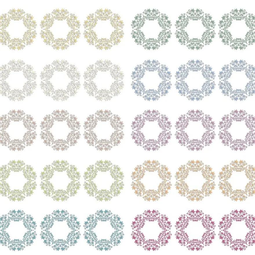 Transparent-Stickerbogen, Zierdeckchen, verschiedene Designs, 10cm x 30cm, 10 Bogen