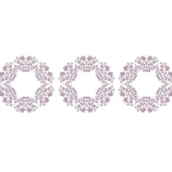 Transparent-Stickerbogen, Zierdeckchen, verschiedene Designs, 10cm x 30cm, 10 Bogen
