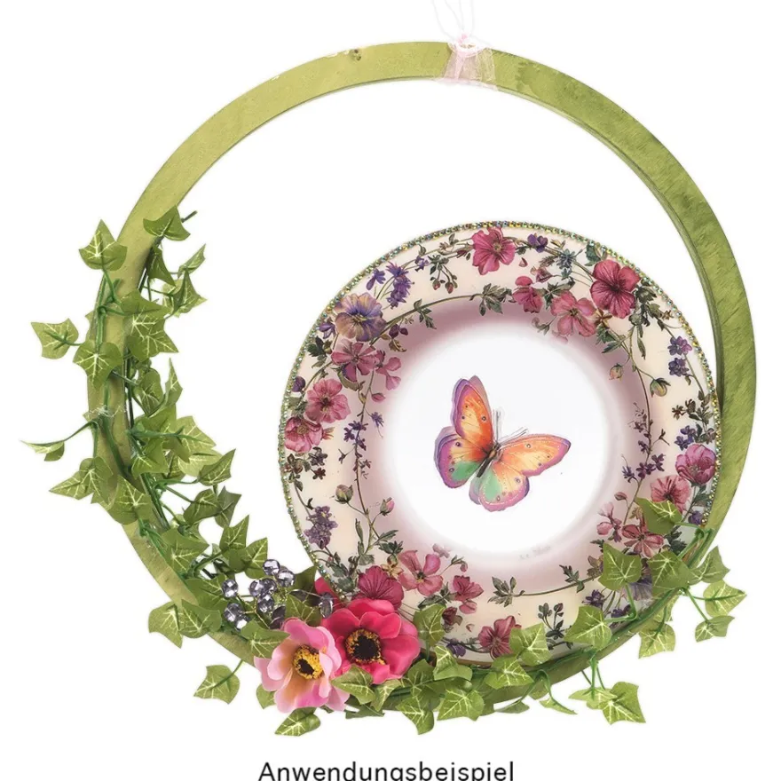 Transparent-Sticker, Schmetterlinge, versch. Designs, mit Glitzerveredelung, 10cm x 30cm, 10 Bogen