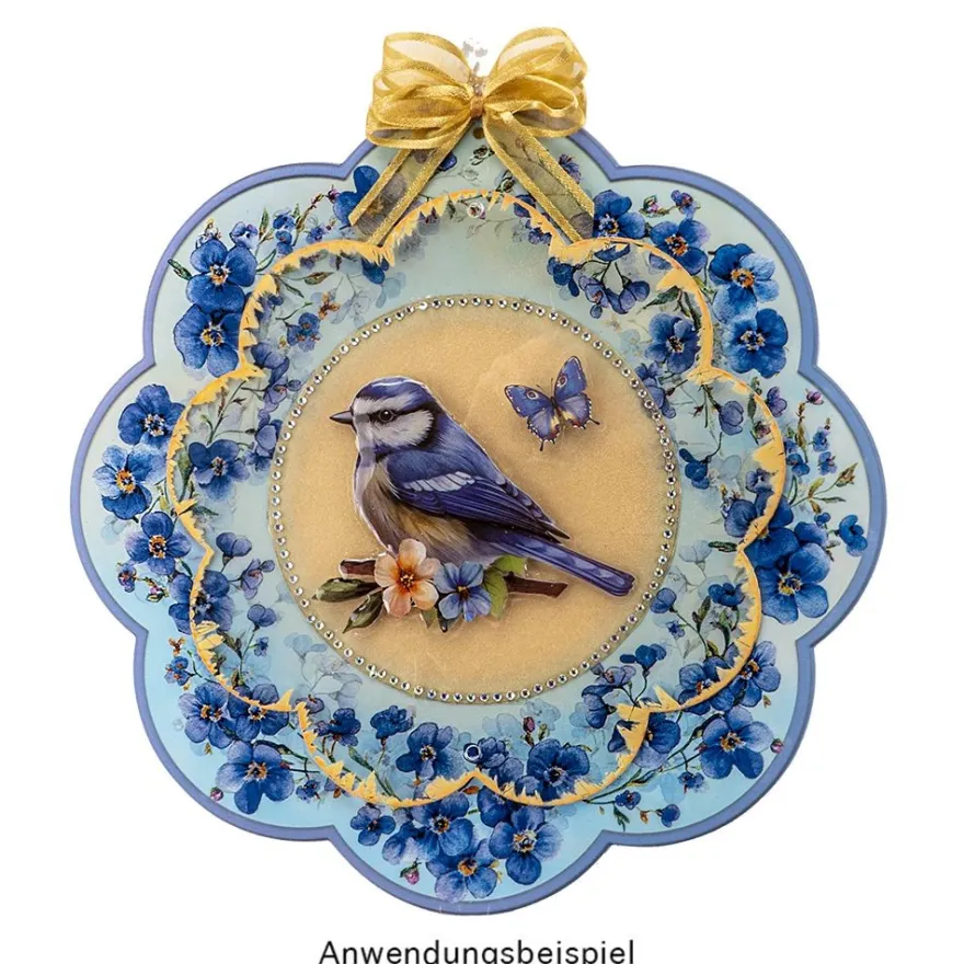 Transparent-Sticker, Vögel, verschiedene Designs, 10cm x 30cm, 10 Bogen