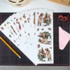 Transparent-Sticker, Winterzeit, verschiedene Designs, 10cm x 30cm, 10 Bogen