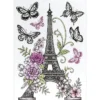 Transparent-Sticker XL, Eiffelturm, 24,5cm x 35cm