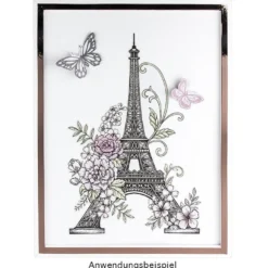 Transparent-Sticker XL, Eiffelturm, 24,5cm x 35cm