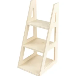 Treppen-Regal aus Holz, 16cm x 7cm x 8cm