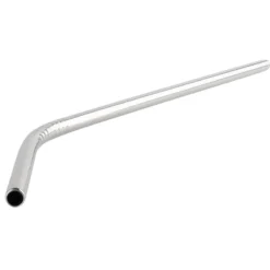 Trinkhalme aus Edelstahl, Ø 0,6cm, 20,5cm lang, 12 gerade & 12 gebogene, 2 Bürsten, 26-teilig