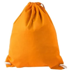 Turnbeutel aus Baumwolle, 37cm x 44cm, mandarine