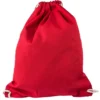 Turnbeutel aus Baumwolle, 37cm x 44cm, rot