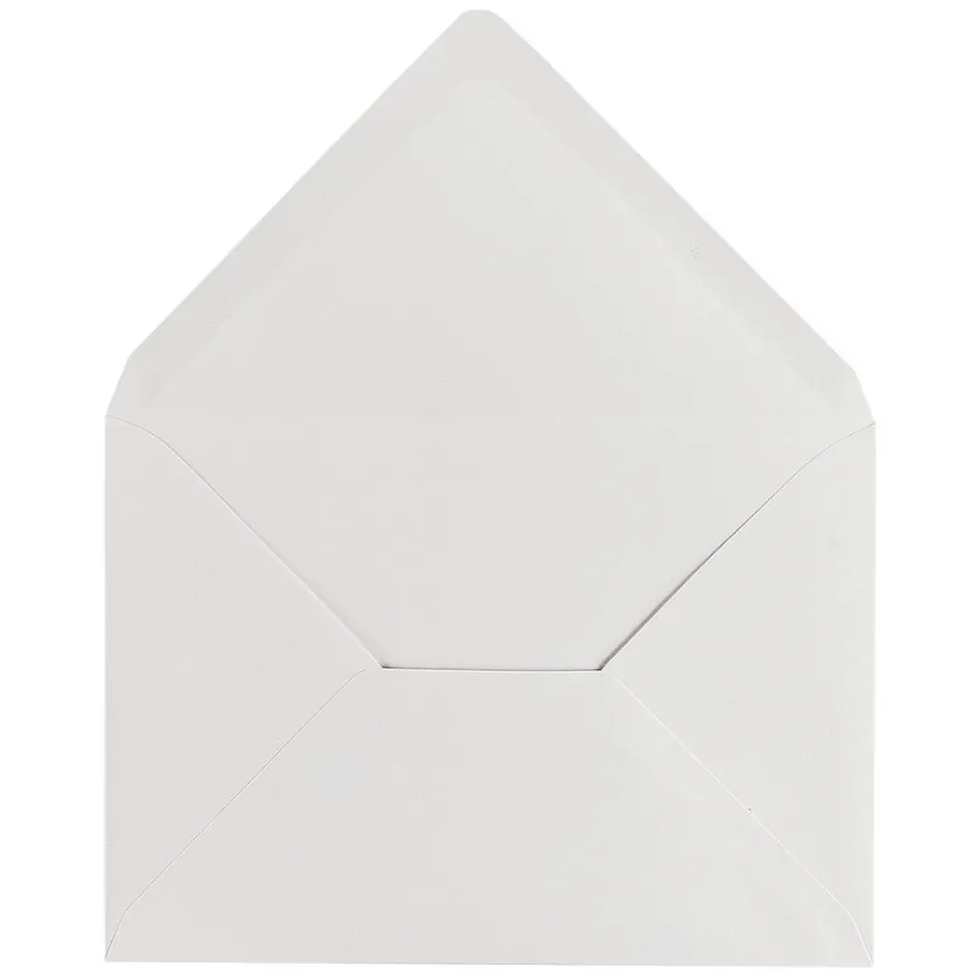 Umschläge, 11,4cm x 16,2cm, naturweiß, 100g/m², 100 Stück