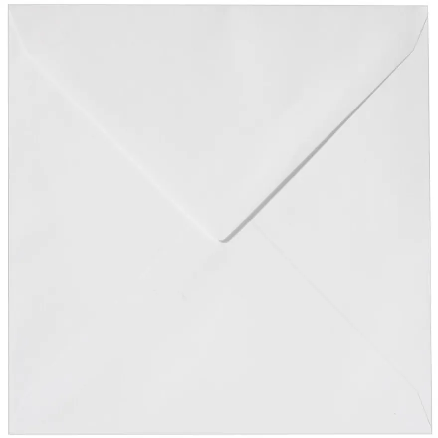 Umschläge, 17cm x 17cm, weiß, 100 Stück