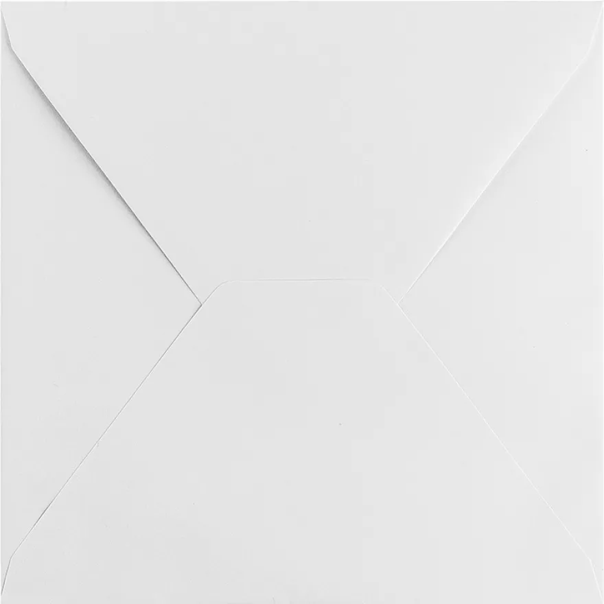 Umschläge, 17cm x 17cm, weiß, 100 Stück