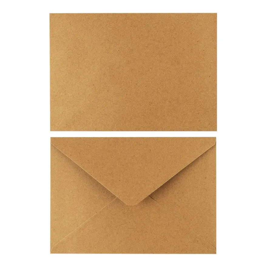 Umschläge, Kraftpapier, C5 (16,2cm x 22,9cm), 110 g/m², 100 Stück