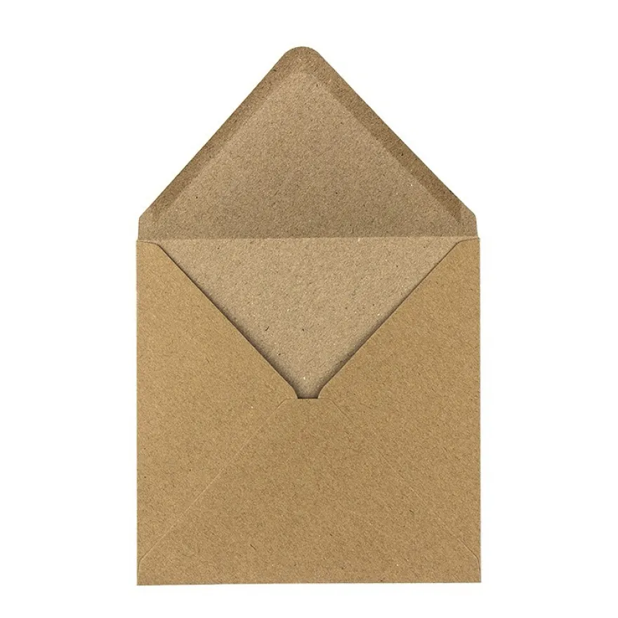Umschläge, Kraftpapier, 15,5cm x 15,5cm, 110 g/m², 100 Stück