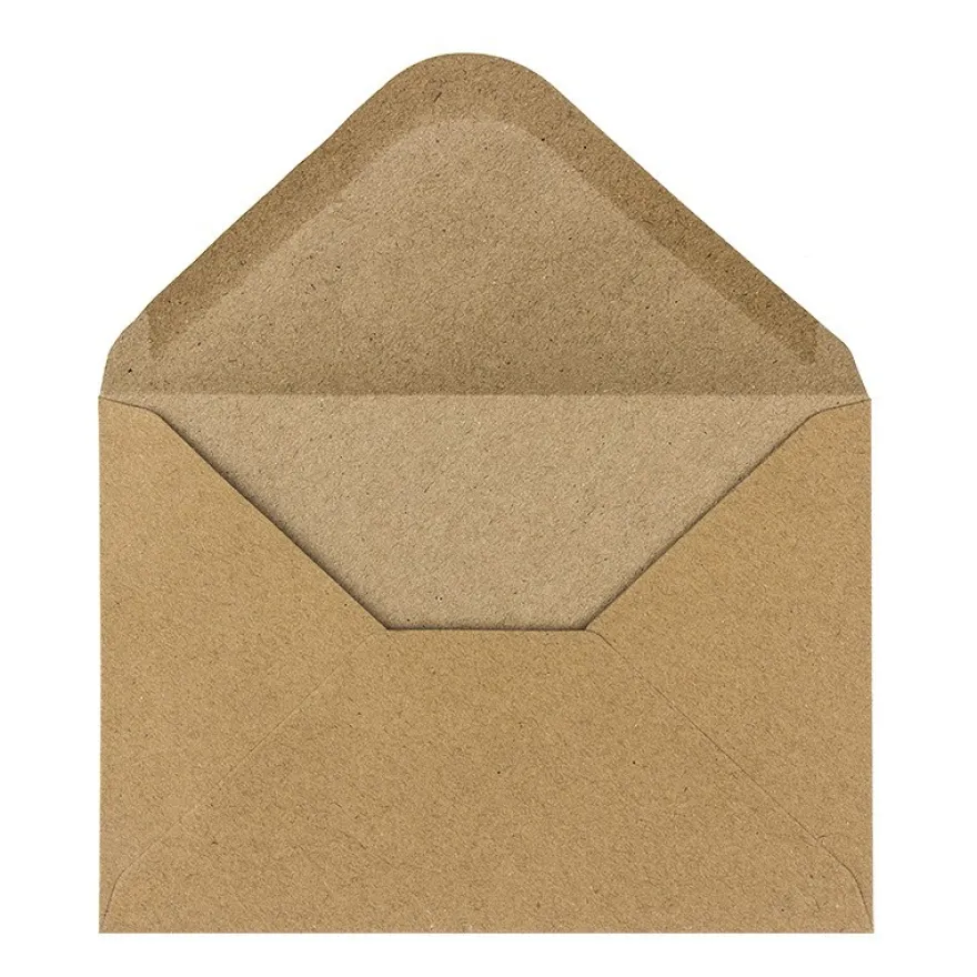 Umschläge, Kraftpapier, 11,4cm x 16,2cm, 110 g/m², 100 Stück