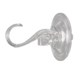 Vakuum-Saugnapf-Haken, 6,8cm x 9,5cm x 3,7cm, Tragkraft 5kg, transparent, 4 Stück