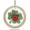 Vorlage für Diamond Painting: Seerose, Libelle, Marienkäfer, DIN A4