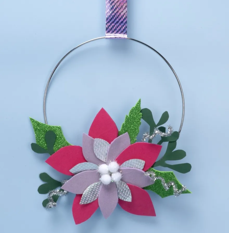 Vorlage: Weihnachtsstern, für Metallring, DIN A4