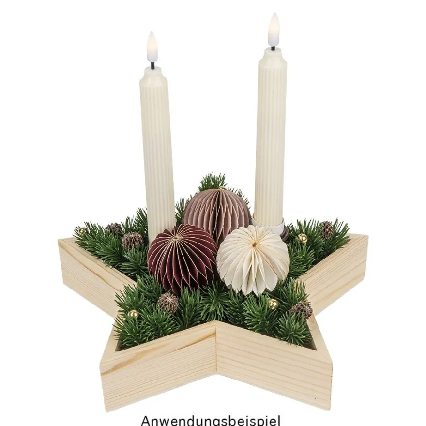 Waben-Kugeln, zum Aufhängen, Ø5cm, rosé mit goldenem Rand, 6 Stück