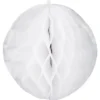 Waben-Kugeln zum Aufhängen, Ø 5,5 cm, 6 Stück, weiß