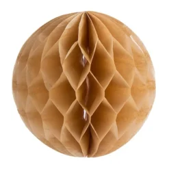 Waben-Kugeln zum Aufhängen, Ø 5,5 cm, 6 Stück, hellbraun