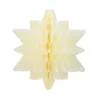 Wabenobjekte "Stern" zum Aufkleben, creme, 8,5cm x 3,7cm, 5 Stück