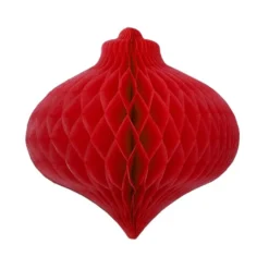 Wabenobjekte "Zwiebel" zum Aufkleben, rot, 8,5cm x 4,2cm, 5 Stück