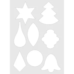 Waben-Schablone inkl. Anleitung/Klebevorlage, DIN A4, Weihnachten