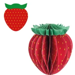Waben-Stanzteile, Erdbeere, 6,5cm x 7,6cm, 100 Stück